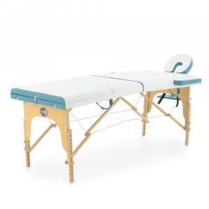 Массажный стол складной деревянный Med-Mos JF-AY01 3-х секционный (светлый)