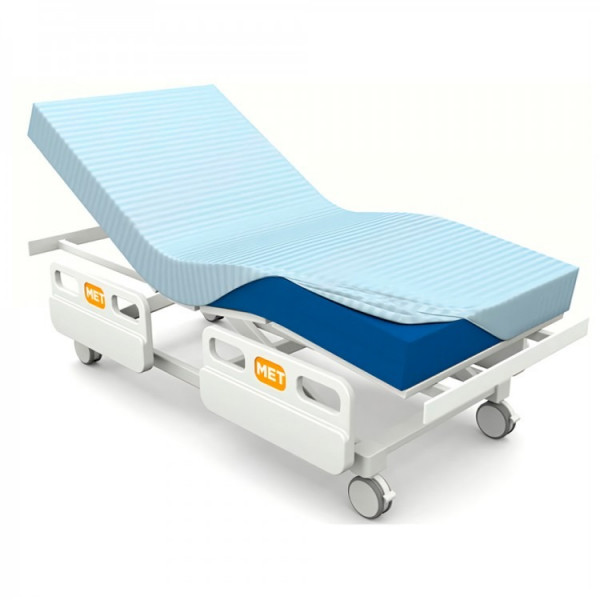 Простыня из страйп-сатина, с эластичной лентой (90 x 200 см)