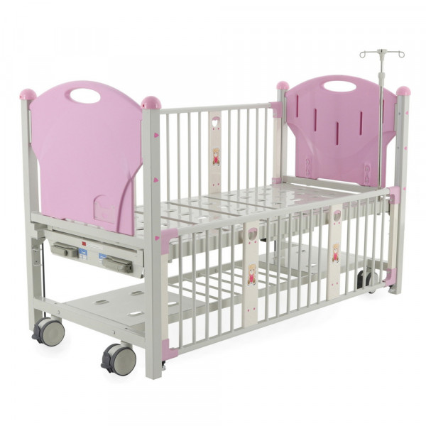 Медицинская механическая функциональная детская кровать Тип 4 Вариант 4.1  в комплекте с ППУ матрасом-2