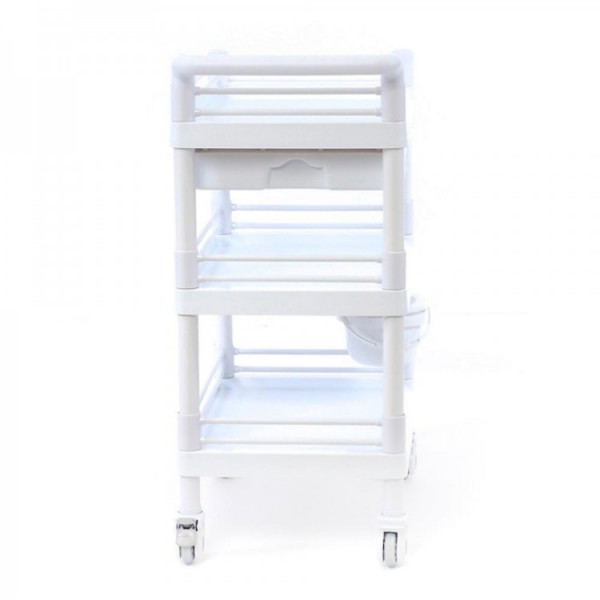 Стол манипуляционный трёхполочный медицинский с двумя выдвижными ящиками МЕТ SPY-130-2