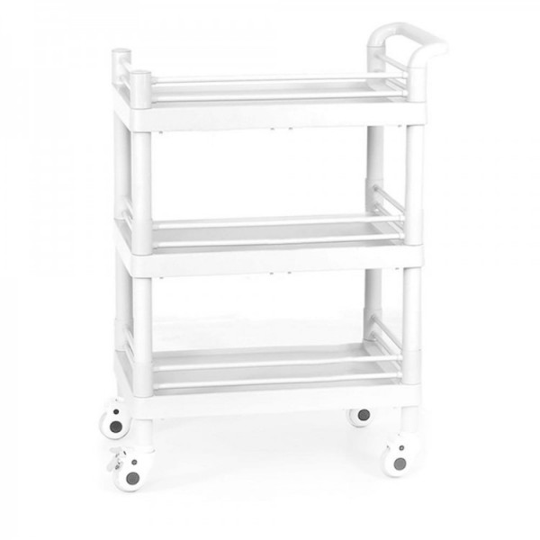 Стол манипуляционный пластиковый с трёхсторонними боковыми ограждениями МЕТ SP-150-2