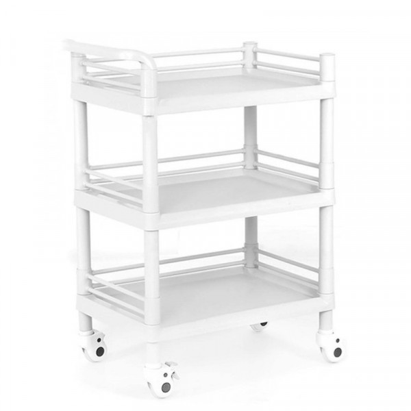 Стол манипуляционный пластиковый с трёхсторонними боковыми ограждениями МЕТ SP-150