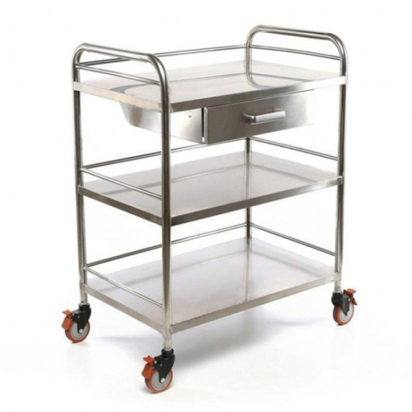 Столик манипуляционный медицинский из нерж.стали МЕТ BLQ 013-1