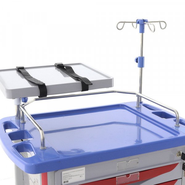 Тележка медицинская Med-Mos ЕТ850-02 ТМ-021АН-00 для экстренной помощи и реанимации-12