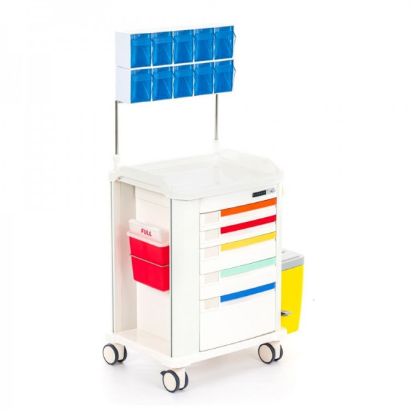 Тележка-тумба медицинская универсальная MET PSC-160 white, арт. 19933