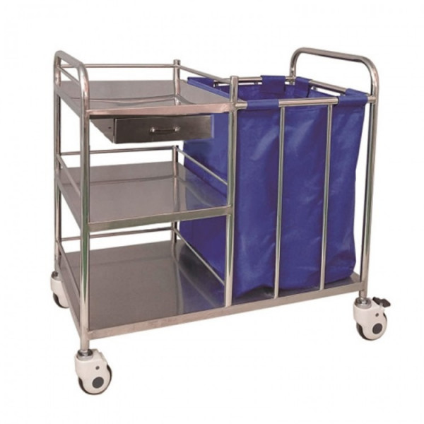 Тележка медицинская для белья  MET BLQ 013