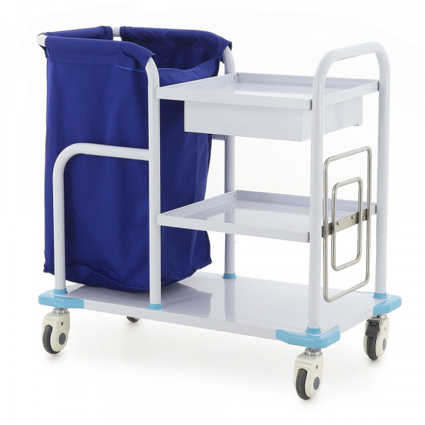 Медицинская тележка МСТ05 TM-019AH-00 для белья и терапевтических задач-1