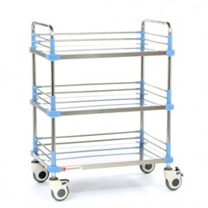 Столик-тележка инструментальный "Медицинофф" F-17(i)