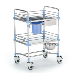 Столик-тележка инструментальный серии "Медицинофф" F-17(n)