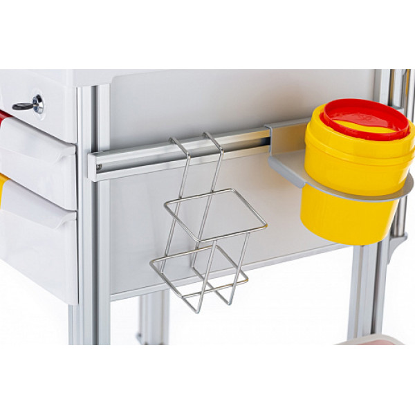 Столик-тележка медицинская инструментальный «Медицинофф» F-19(n)-7