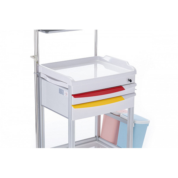 Столик-тележка медицинская инструментальный «Медицинофф» F-19(n)-1