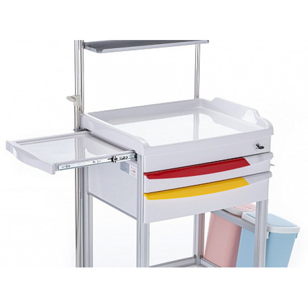 Столик-тележка медицинская инструментальный «Медицинофф» F-19(n)-2