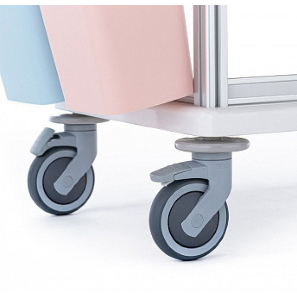 Столик-тележка медицинская инструментальный «Медицинофф» F-19(n)-8