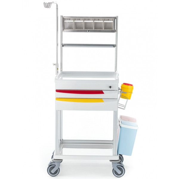 Столик-тележка медицинская инструментальный «Медицинофф» F-19(n)