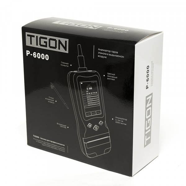 Алкотестер профессиональный Tigon P-6000 (Тигон П-6000)-7