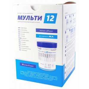 Набор тестов по моче на 12 видов наркотиков Мульти-12