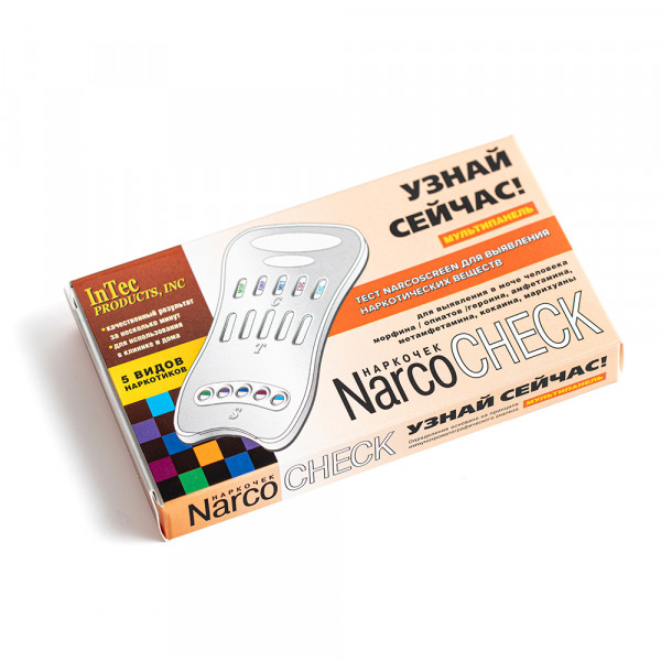 Мультитест Narcocheck/Narcoscreen для выявления 5 видов наркотических веществ по моче-1