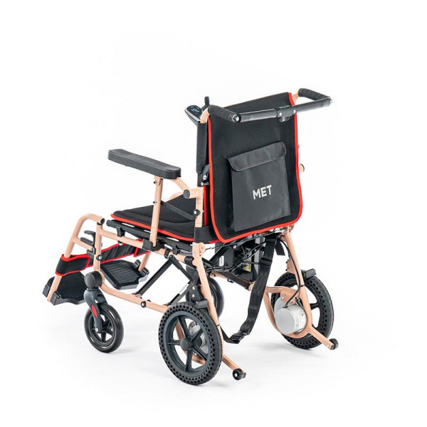 Электрическая коляска MET COMPACT 15+ с регулируемой спинкой и пультом ДУ (МЕТ КОМПАКТ 15+)-1