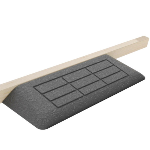 Пандус резиновый для порогов РУББЕР от 57.5х90х5 см