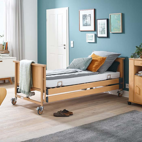 Кровать электрическая Burmeier Dali Standard c деревянными декоративными панелями-2