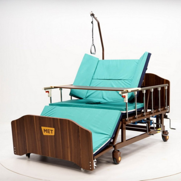 Кровать медицинская механическая MET REMEKS XL (ширина 120 см)-1