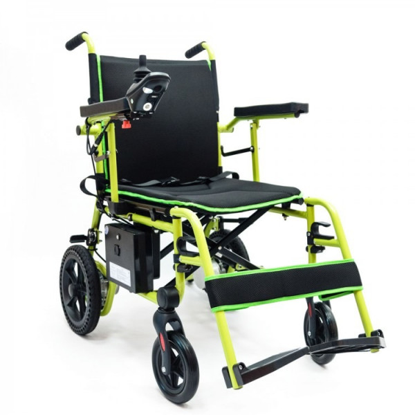 Суперлегкая электроколяска MET Compact 15 с пультом ДУ для сопровождающих лиц 20005