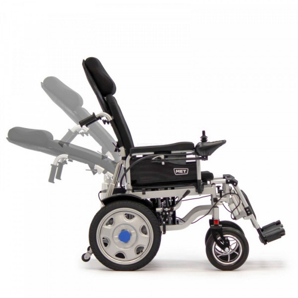 Кресло-коляска MET COMFORT AUTO с функцией регулировки спинки до горизонтального положения 20700-2