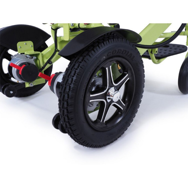 Кресло-коляска с электроприводом MET COMPACT 35 green (МЕТ КОМПАКТ 35)-11