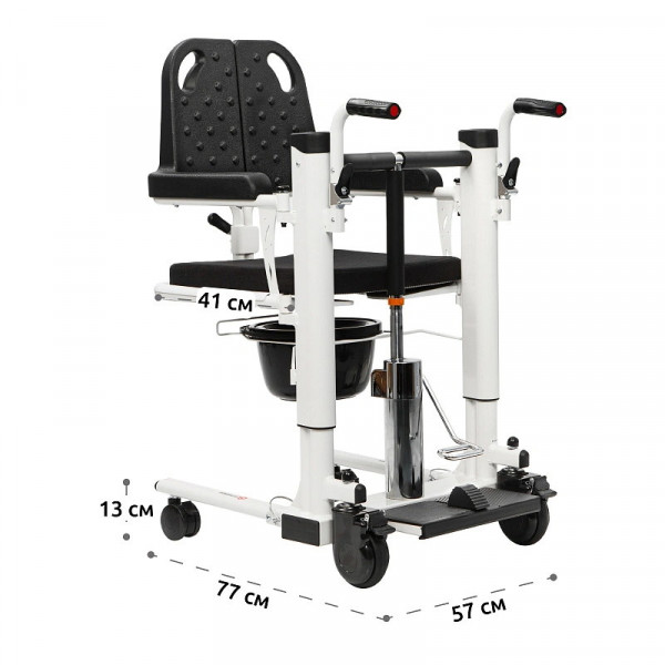 Санитарный стул TU 8 с гидравлическим управлением-11